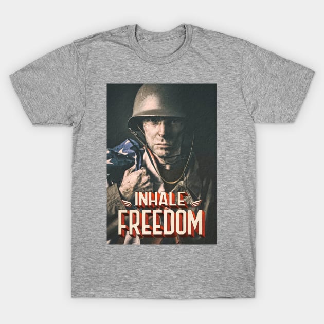 Inhale freedom T-Shirt by DOGGHEAD